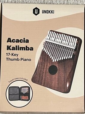 Acacia 17-Key Kalimba Thumb Piano - Dark Wood